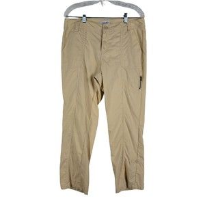 Caribbean Joe Womens Casual Pants Ankle Pale Yellow Size 10 Womens